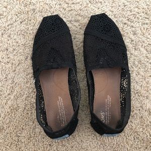 Black Crochet TOMS